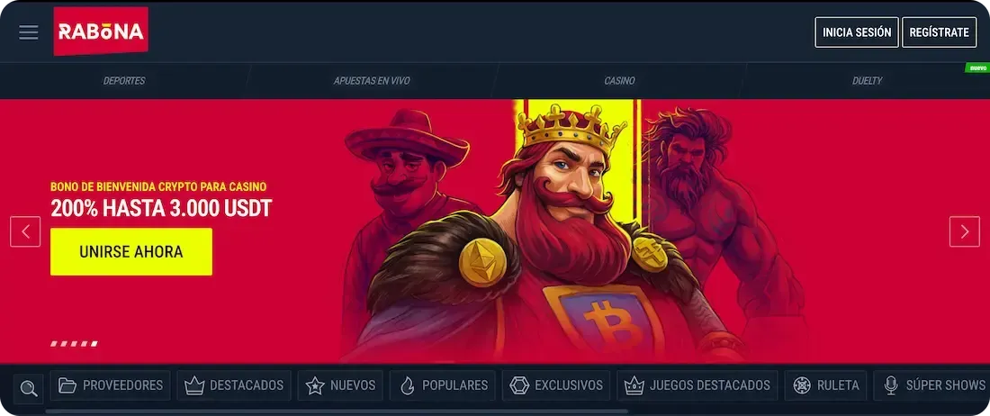 sitio web del casino rabona